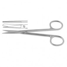 Small Model Operating Scissor Straight - Sharp/Blunt Stainless Steel, 12 cm - 4 3/4"